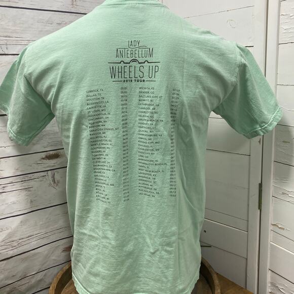 Lady A Antebellum Wheels Up 2015 Country Music Concert Tour Schedule T-Shirt M - Picture 4 of 7